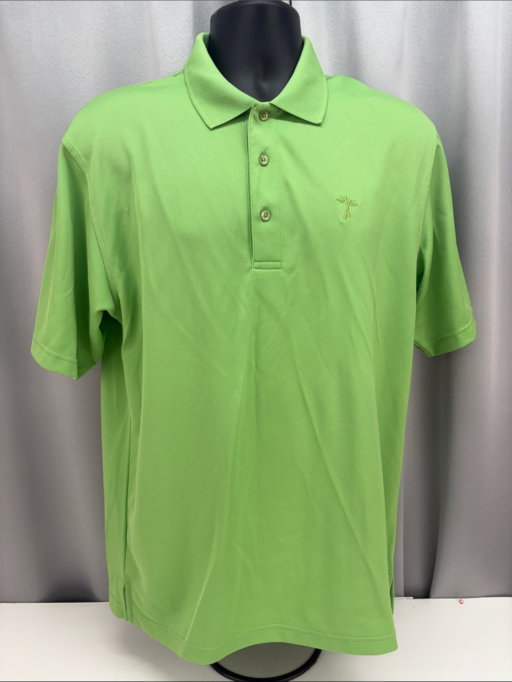 Cariloha Mens Medium Polo Shirt Green